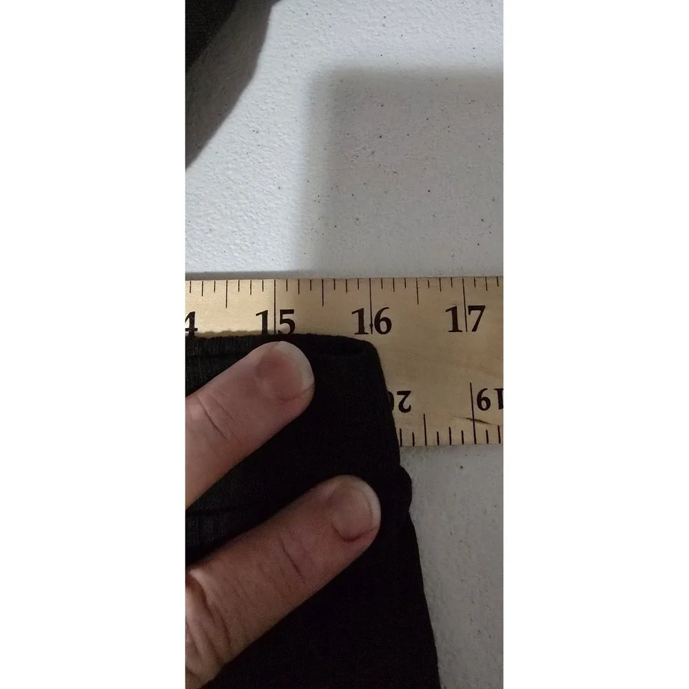 The Drop Women's  Slim Side-Slit Long Sweater Skirt Black Size Large‎